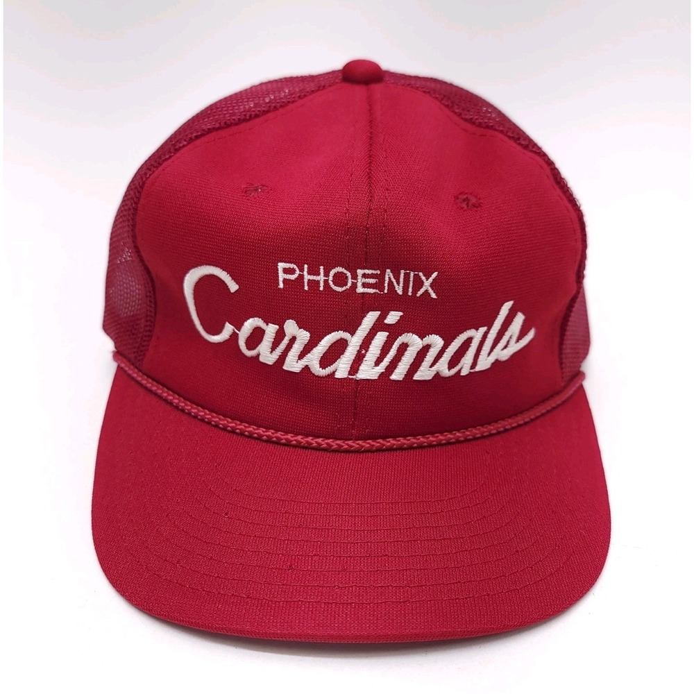 VTG 90s Sports‎ Specialties  Phoenix Cardinals Hat Script Rope Trucker Cap NFL
